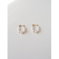 Hoop Pearl Earrings 