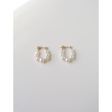 Hoop Pearl Earrings 