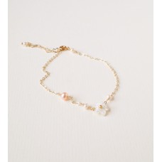 Natural Pearl Floral Bracelet 