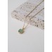 14k gold plated Gem Stone Necklace 