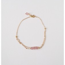 Strawberry quartz Anklet