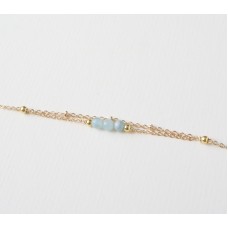 Aquamarine stone Anklet 