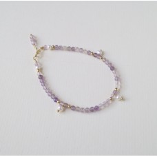 Amethyst Pearl Bracelet 